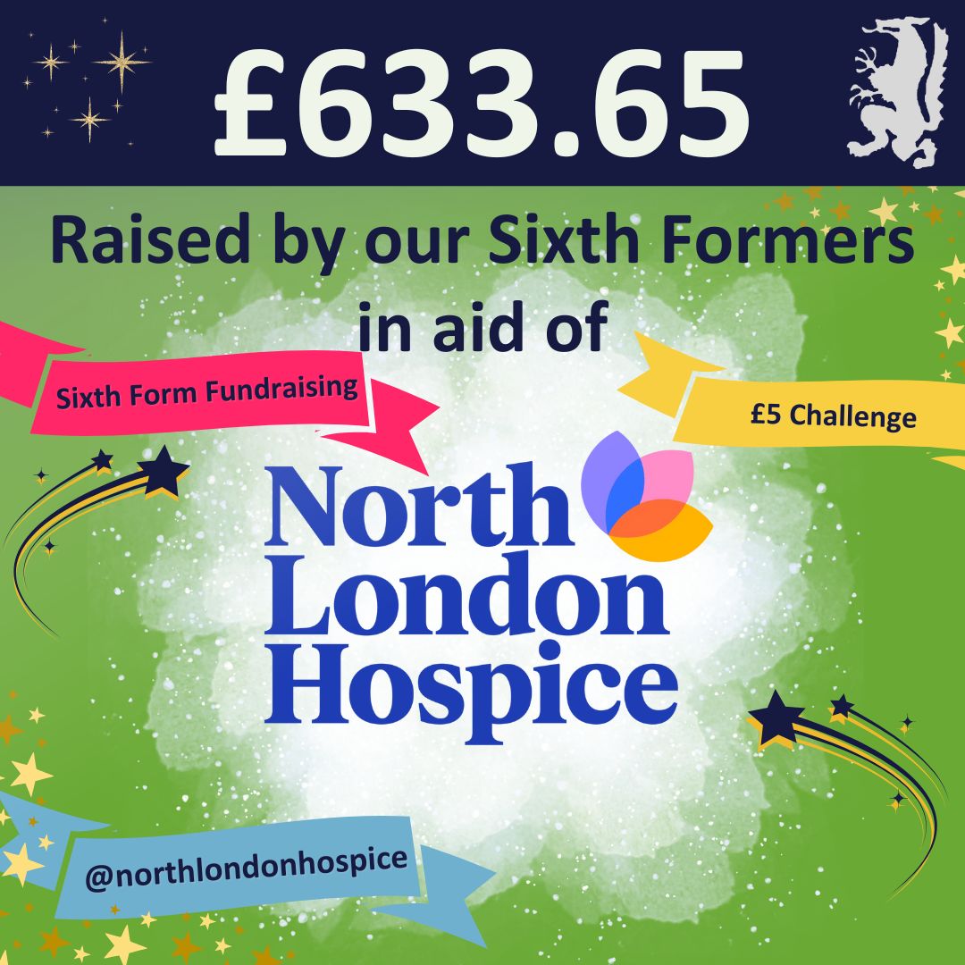 We raised £633.65 for North London Hospice